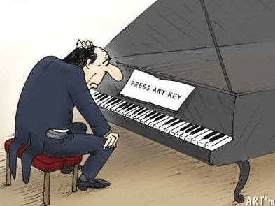 cerveau et musique - Pianiste se grattant la tête