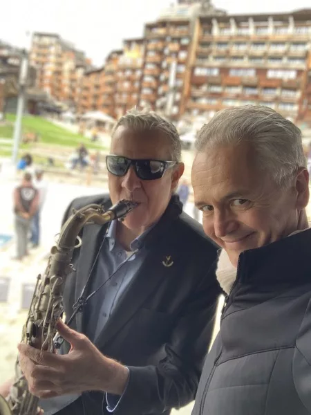 Duo jazz Blow Up en concert à Avoriaz – clarinette-saxophone, piano